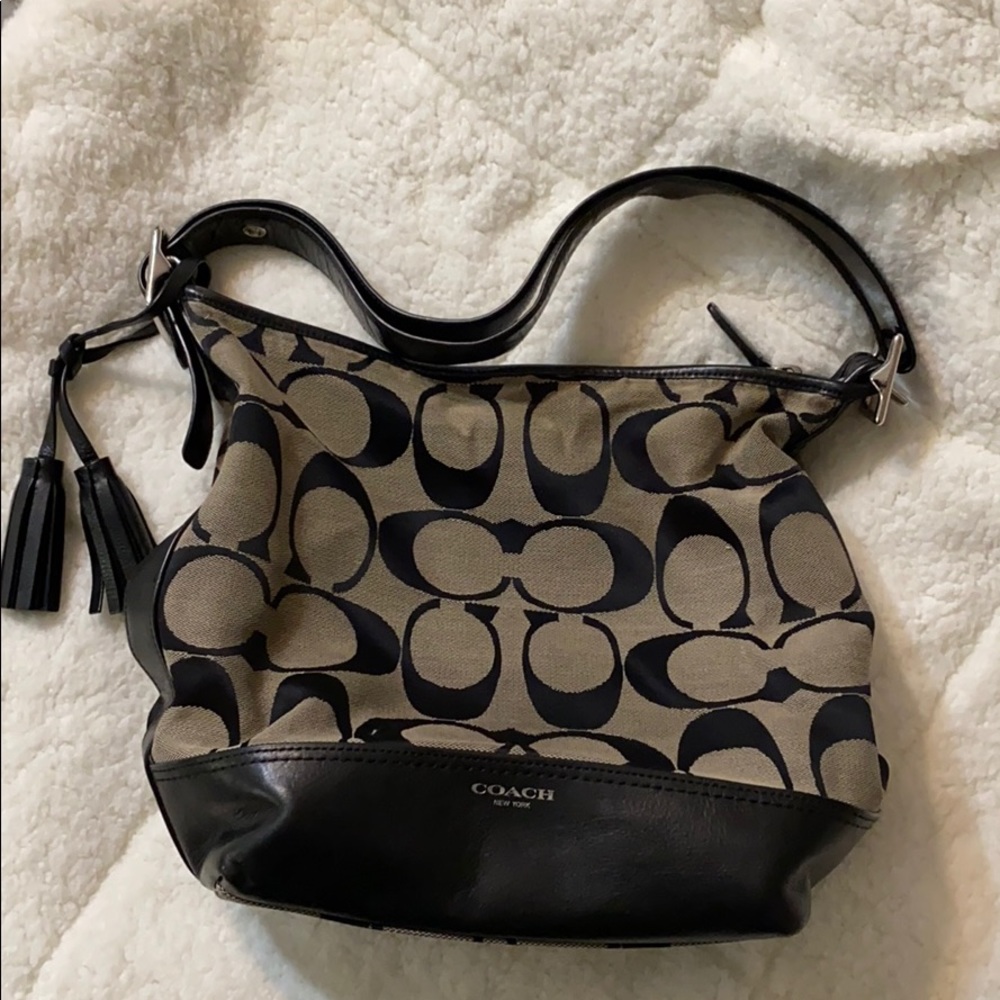 Coach Legacy Signature Hobo Duffle Bag 21149 EUC